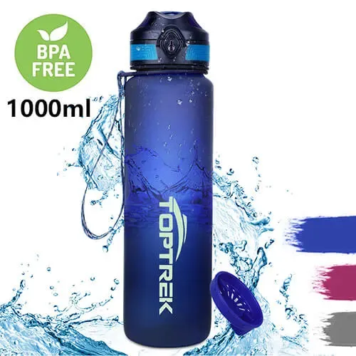 Toptrek Sports Water Bottle Outdoor Sport Drinking Water Leak Proof