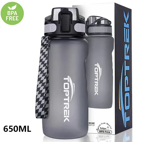 Toptrek Sports Water Bottle Outdoor Sport Drinking Water Leak Proof