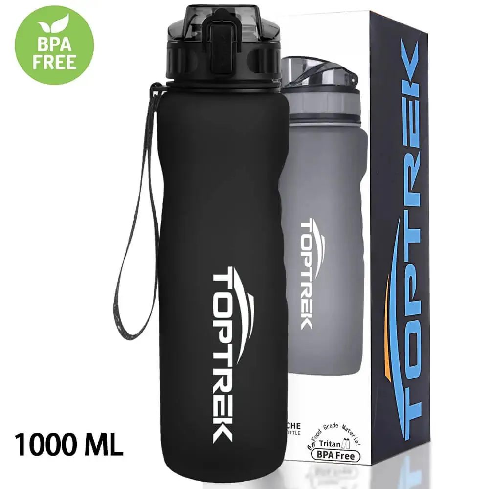 Toptrek Sports Water Bottle Outdoor Sport Drinking Water Leak Proof