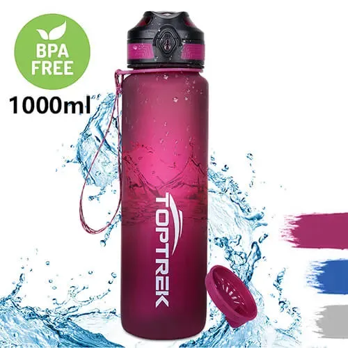 Toptrek Sports Water Bottle Outdoor Sport Drinking Water Leak Proof