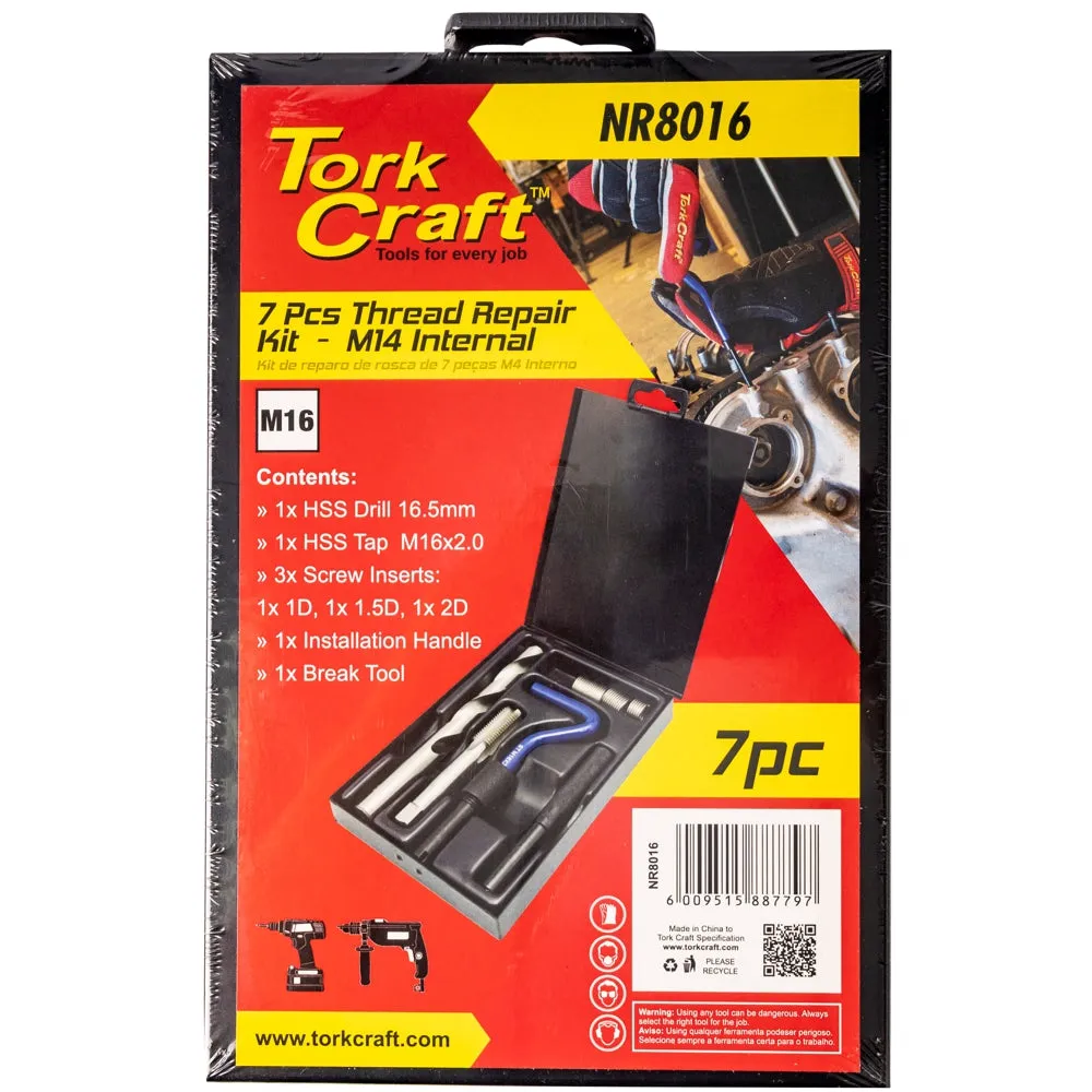 Tork Craft | Thread Repair Kit M16 Internal (Metal Box)