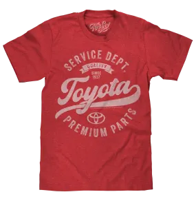 Toyota Service Department Premium Parts T-Shirt - Heather Red