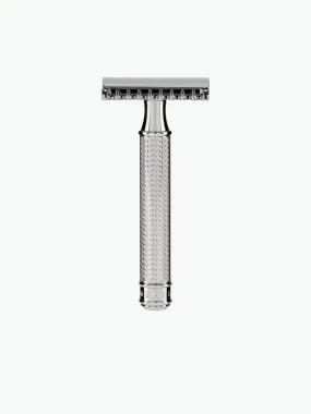 Traditional Open Comb Safety Razor Silver