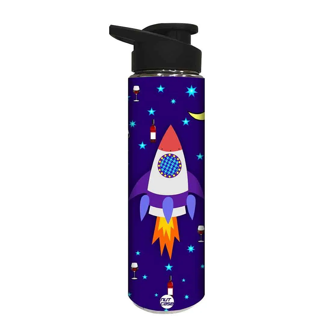 Water Bottle for Kids -  Spacecraft and Stars