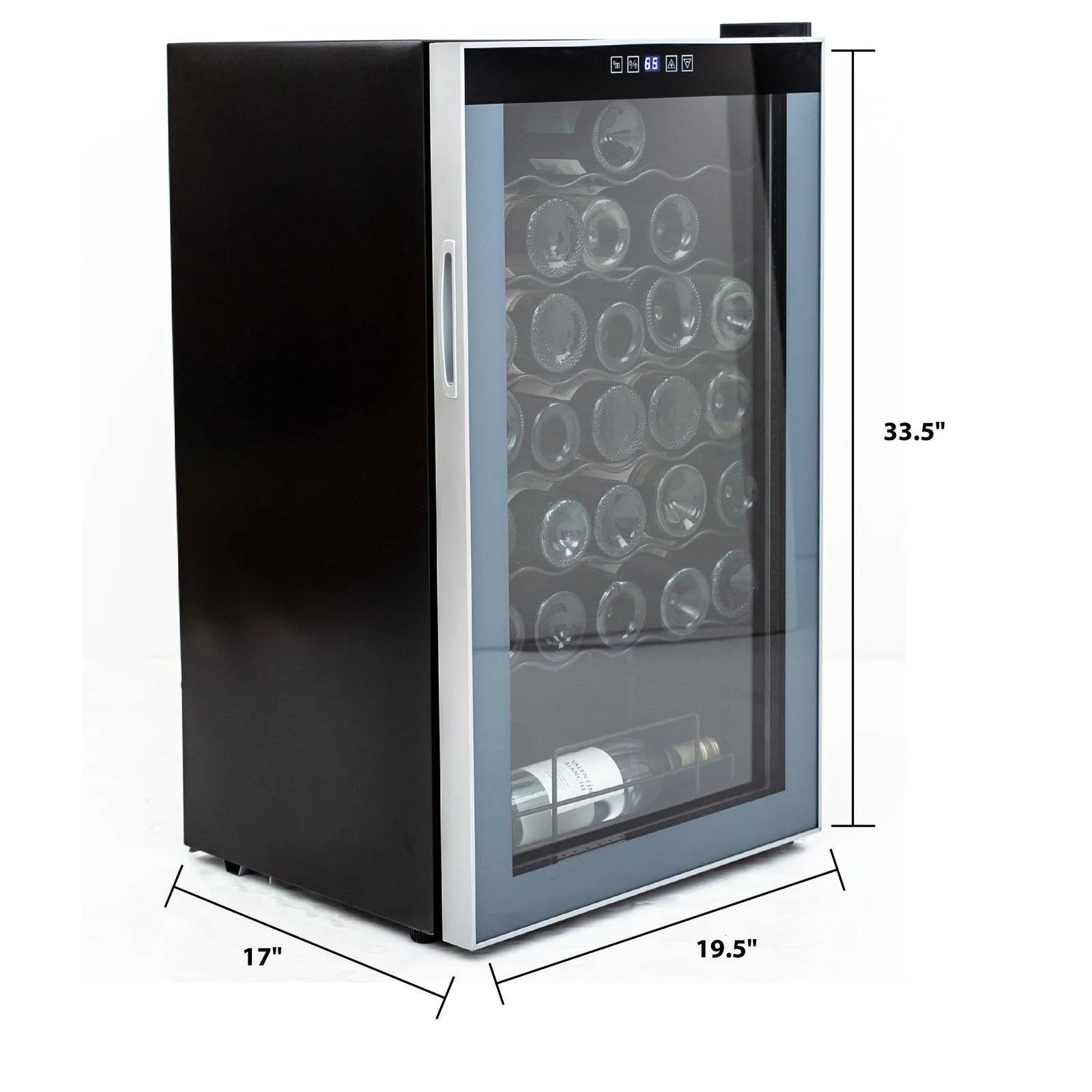 WC34N2P Avanti 34 Bottle Wine Cooler - Platinum / 3.3 cu. ft.