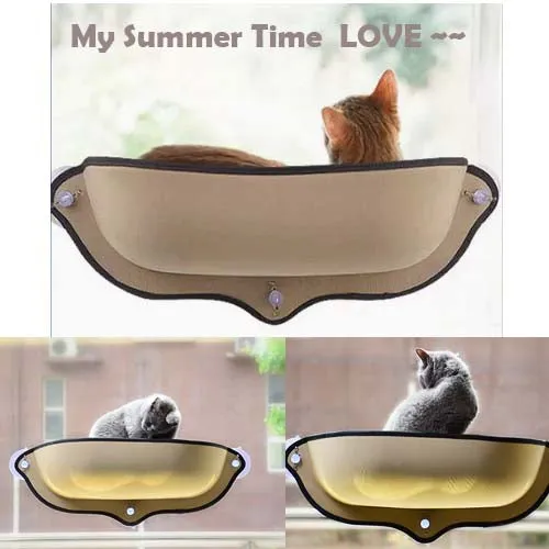 Window Cat Bed Cats Window Mounted Bed Indoor Pet Kitty Window Hammock Resting Seat with Suction Cups strong suction