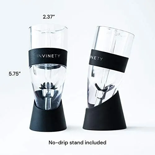 Wine Aerator by Invinety | All in one Diffuser, Decanter and Oxygenator | Enhance Wine Flavors with a Smoother Finish | Premium Aerating Decanter