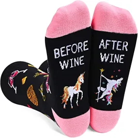 Wine Gift for Women Novelty Wine Socks Ideal Gifts for Wine Lovers Presents for Drinkers