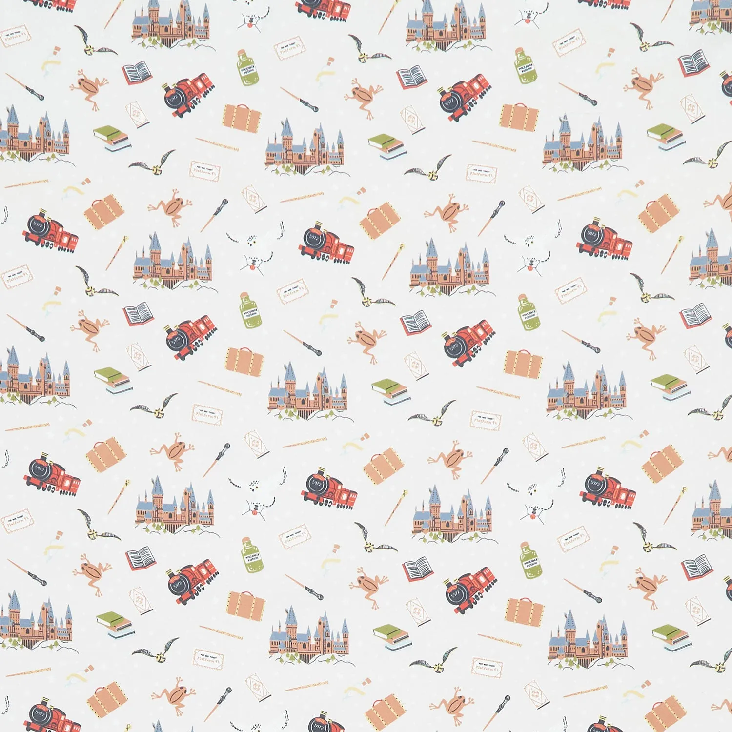 Wizarding World - Hogwarts Icons Gray Yardage