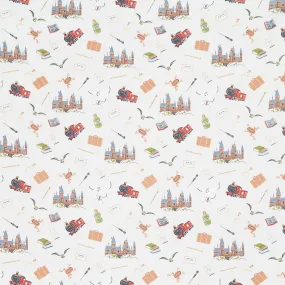 Wizarding World - Hogwarts Icons Gray Yardage