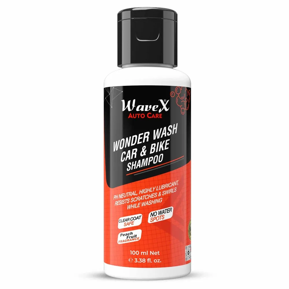 Wonder Wash Car Shampoo 100ml | Honey Like Thick with Super Suds Car Washing Shampoo