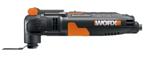 WORX WX679L.1 Oscillating Tool, 3 A, 11,000 to 21,000 opm, 3.2 deg Oscillating, 1-1/8, 1-3/8 in Blade :EA: QUANTITY: 1